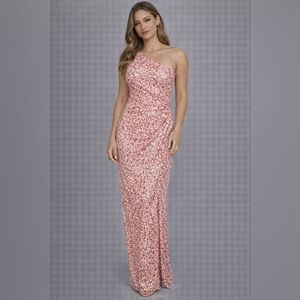 Elegant Pink One-Shoulder Dress